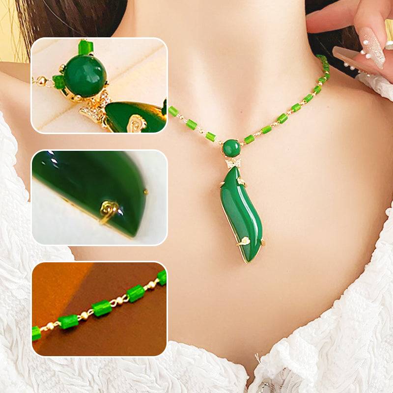 JadeGlow™ Lykkeamulett Halskjede