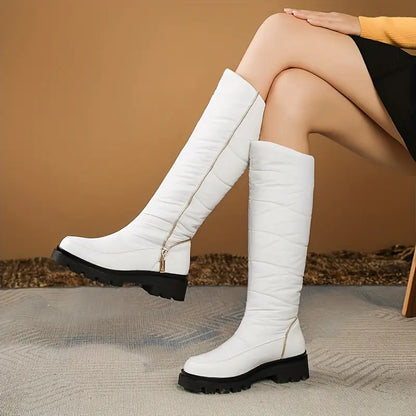 Dame Vinterstøvler – Vanntette Ortopediske Varme Støvler med Skli­sikker Såle