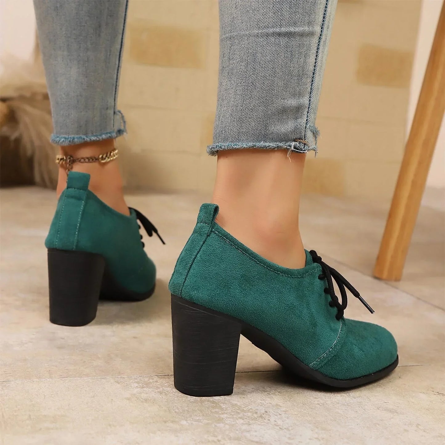 Rosa Elegance Snøresko