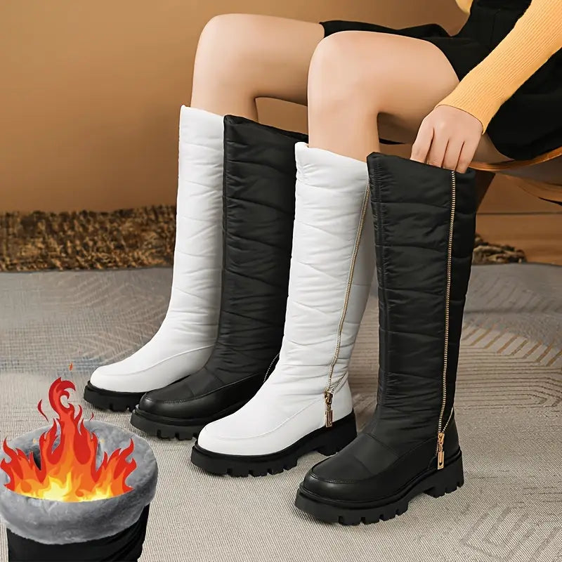 Dame Vinterstøvler – Vanntette Ortopediske Varme Støvler med Skli­sikker Såle