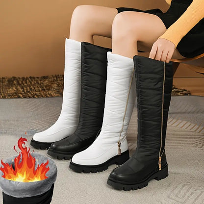 Dame Vinterstøvler – Vanntette Ortopediske Varme Støvler med Skli­sikker Såle