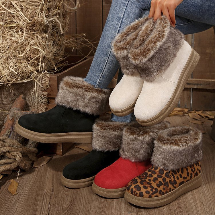 Saueskinn Vinter Snøstøvel