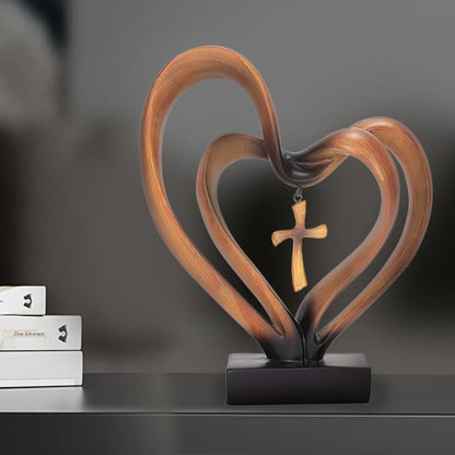 Evige Hjerter Korsskulptur